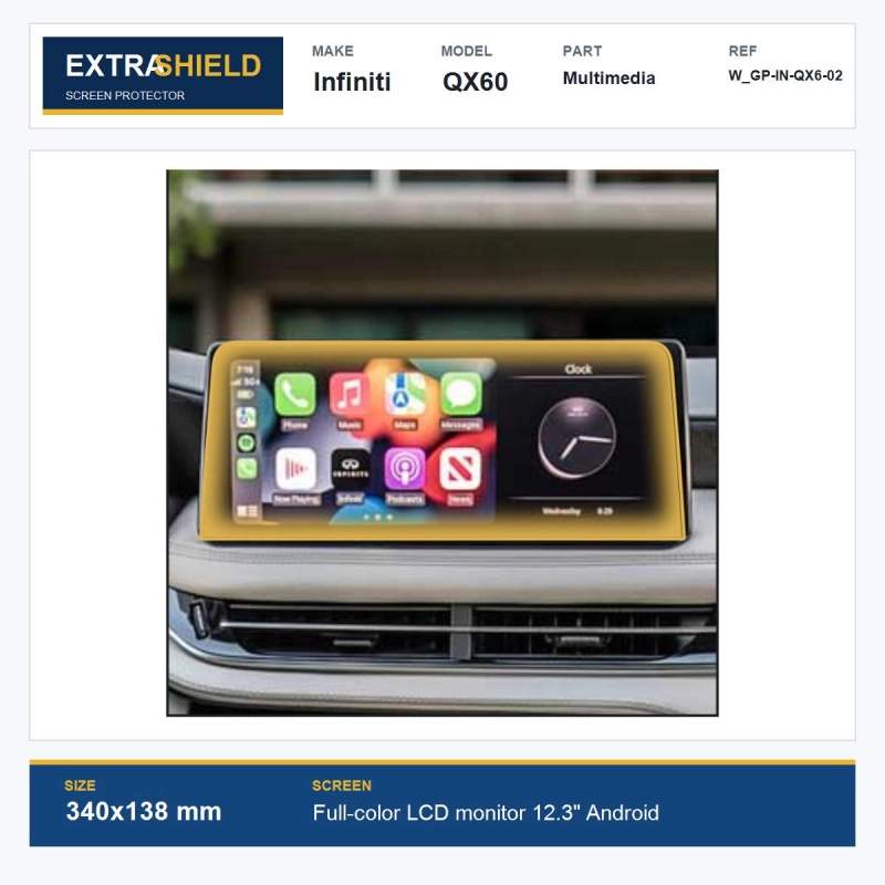 Infiniti QX60 Multimedia ExtraShield Screen Protector