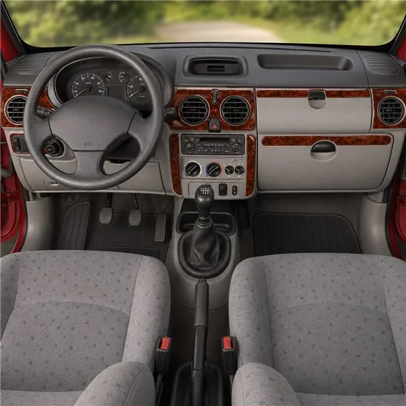 Renault Kangoo-Nissan Kubistar 1998-2008 kit décor tableau de bord 3D, 10 pièces