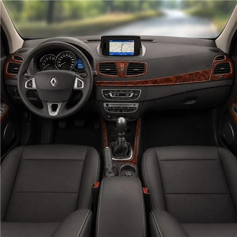 Renault Fluence 2010+ kit décor tableau de bord 3D, 13 pièces
