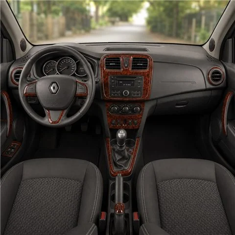Renault Clio Symbol 2012+ kit décor tableau de bord 3D, 25 pièces
