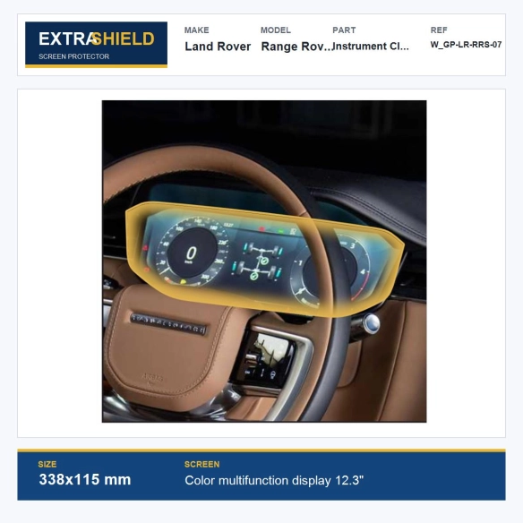Land Rover Range Rover Sport Instrument Cluster ExtraShield Screen Protector