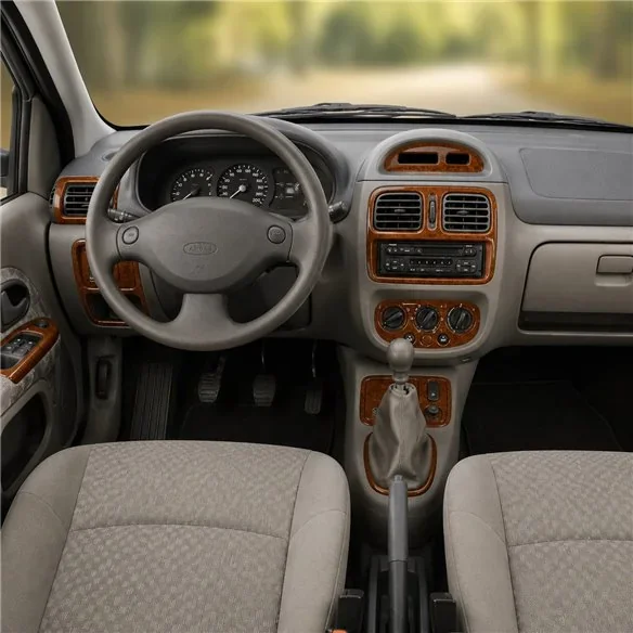 Renault Clio Symbol 2004-2008 kit décor tableau de bord 3D, 15 pièces