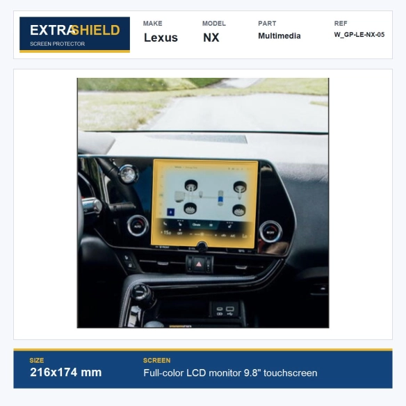 Lexus NX Multimedia ExtraShield Screen Protector