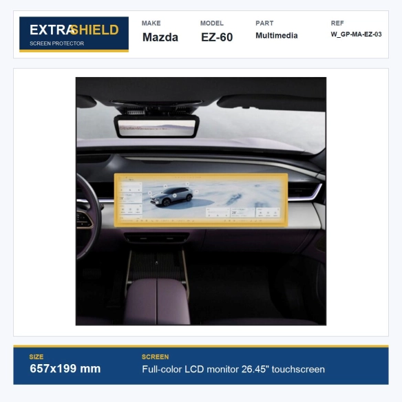 Mazda EZ-60 Multimedia ExtraShield Screen Protector