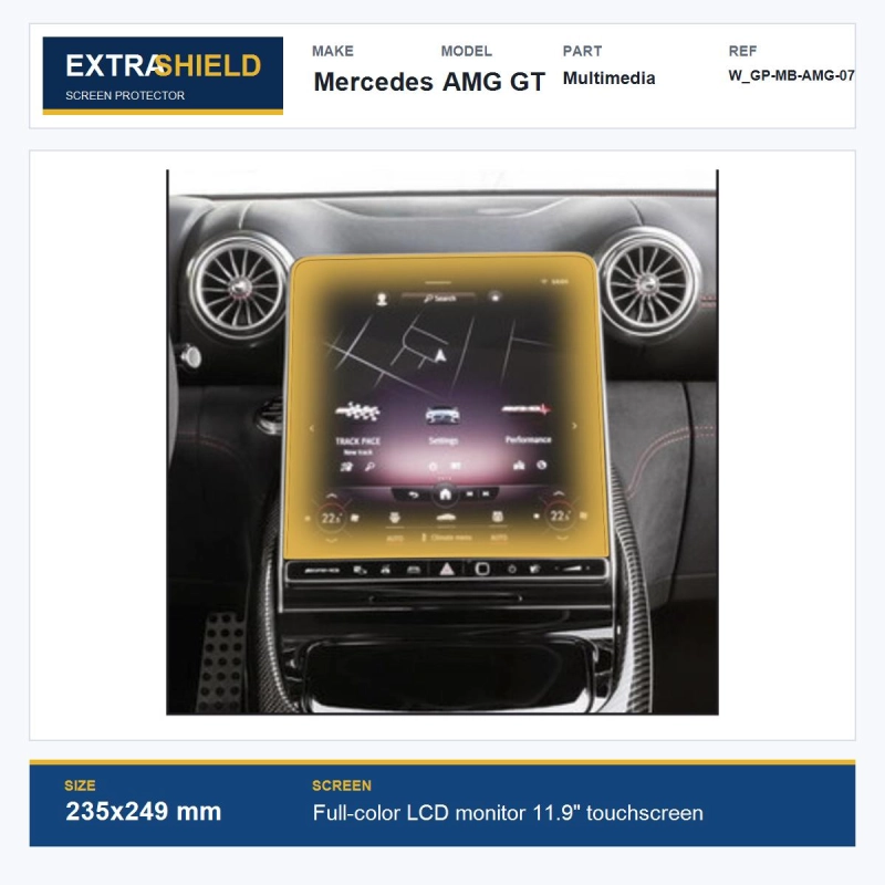 Mercedes AMG GT Multimedia ExtraShield Screen Protector