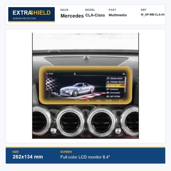 Mercedes CLA-Class Multimedia ExtraShield Screen Protector