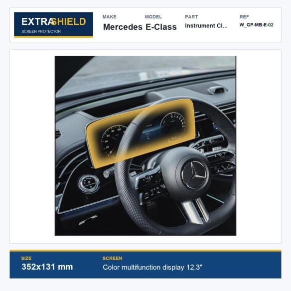 Mercedes E-Class Instrument Cluster ExtraShield Screen Protector