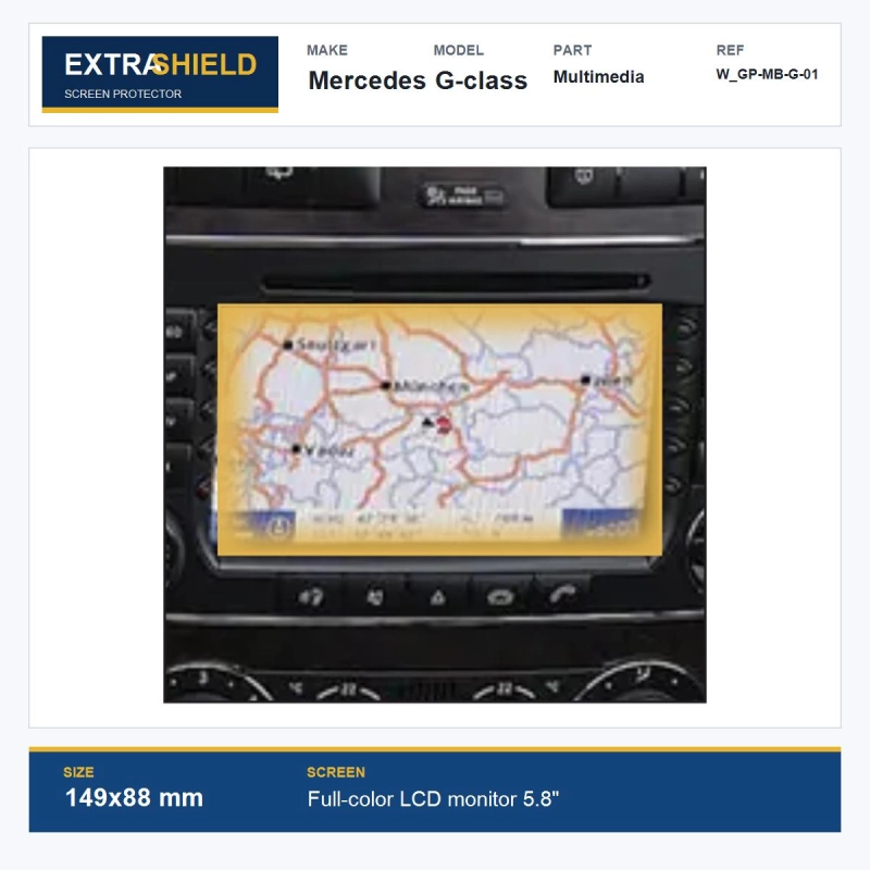 Mercedes G-class Multimedia ExtraShield Screen Protector