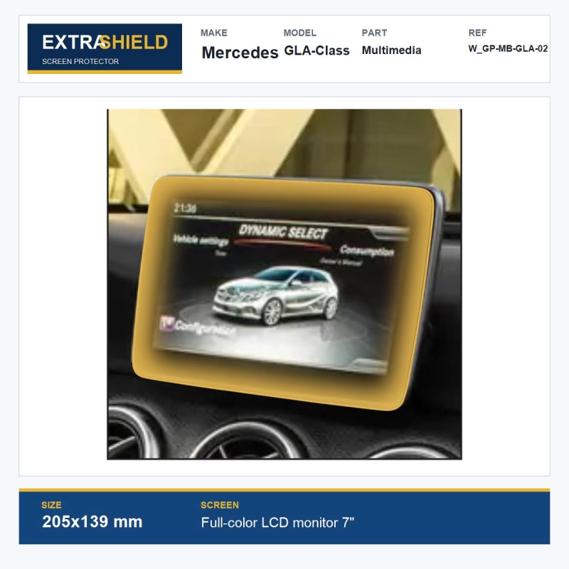 Mercedes GLA-Class Multimedia ExtraShield Screen Protector