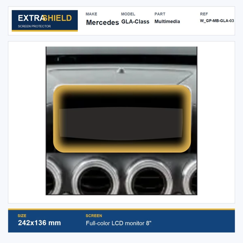 Mercedes GLA-Class Multimedia ExtraShield Screen Protector