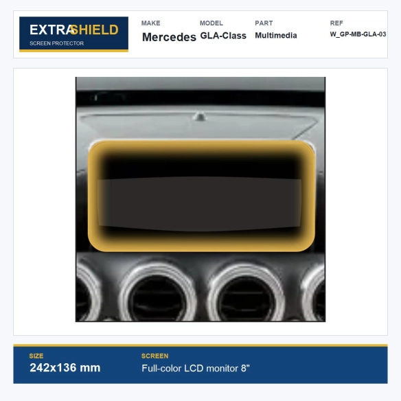 Mercedes GLA-Class Multimedia ExtraShield Screen Protector