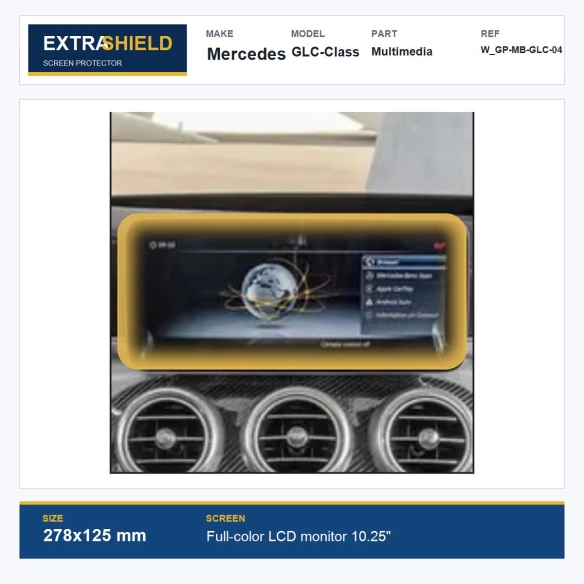 Mercedes GLC-Class Multimedia ExtraShield Screen Protector