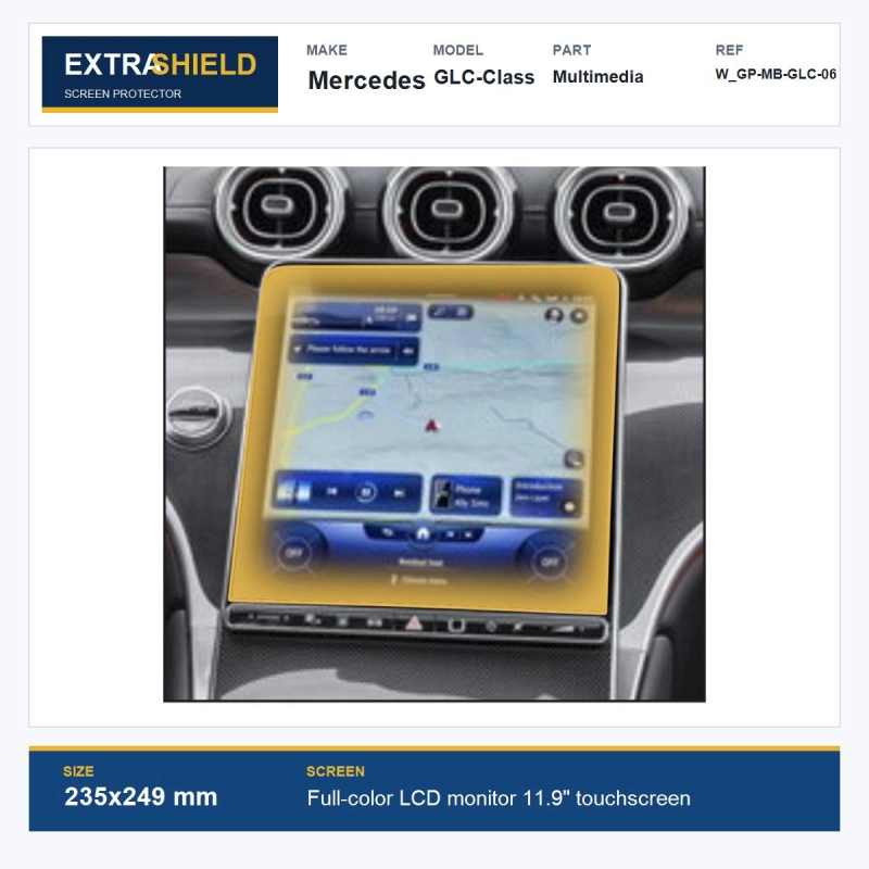 Mercedes GLC-Class Multimedia ExtraShield Screen Protector