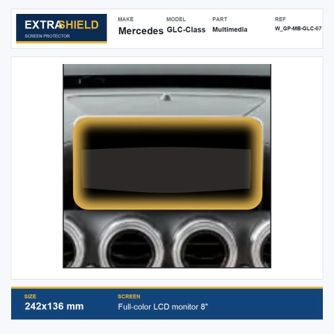 Mercedes GLC-Class Multimedia ExtraShield Screen Protector