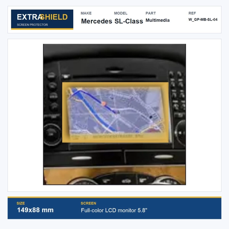 Mercedes SL-Class Multimedia ExtraShield Screen Protector
