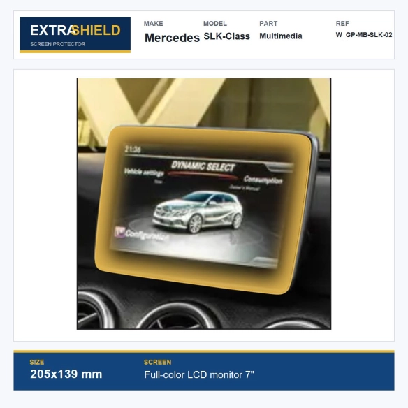 Mercedes SLK-Class Multimedia ExtraShield Screen Protector