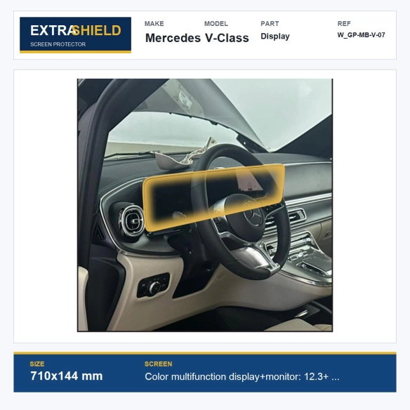 Mercedes V-Class Display ExtraShield Screen Protector
