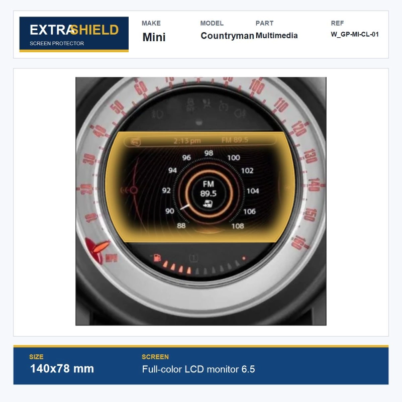 Mini Countryman Multimedia ExtraShield Screen Protector