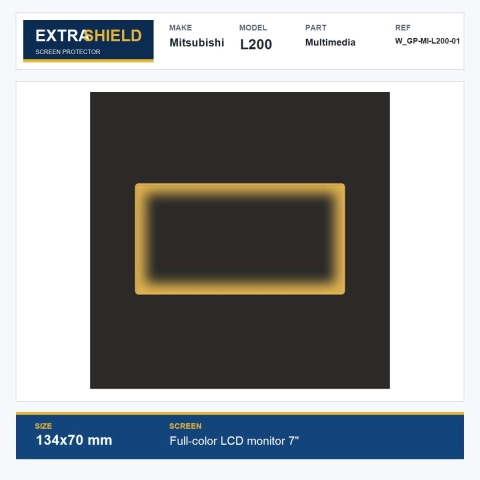 Mitsubishi L200 Multimedia ExtraShield Screen Protector