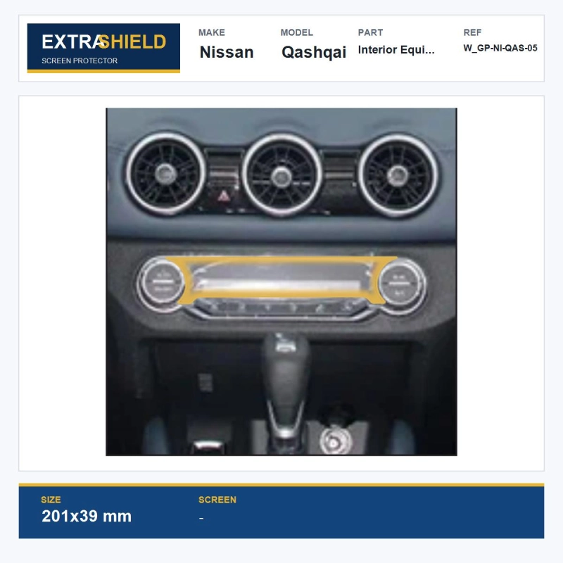 Nissan Qashqai Interior Equipment ExtraShield Screen Protector
