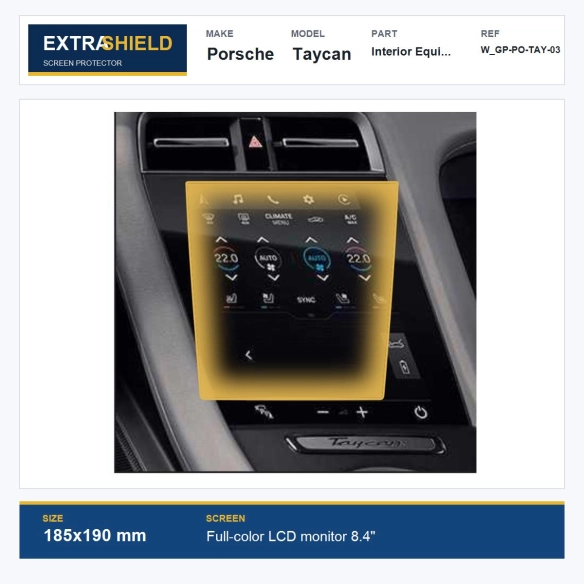 Porsche Taycan Interior Equipment ExtraShield Screen Protector
