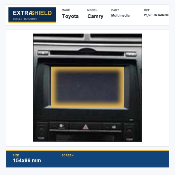 Toyota Camry Multimedia ExtraShield Screen Protector
