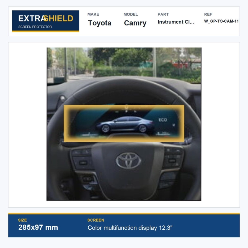 Toyota Camry Instrument Cluster ExtraShield Screen Protector
