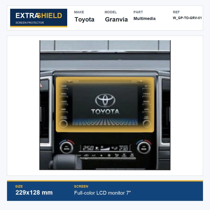 Toyota Granvia Multimedia ExtraShield Screen Protector