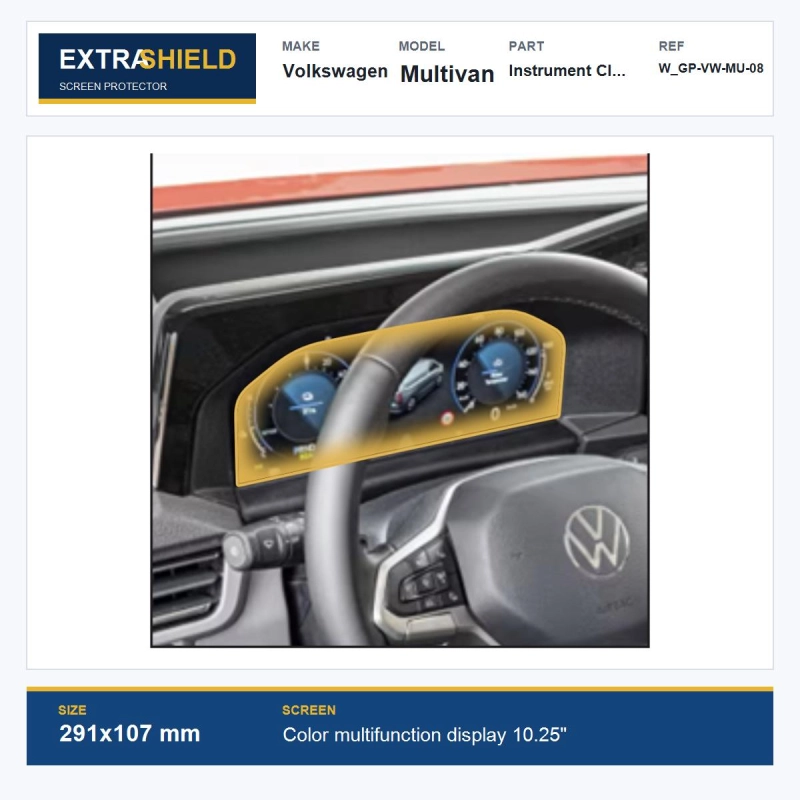 Volkswagen Multivan Instrument Cluster ExtraShield Screen Protector
