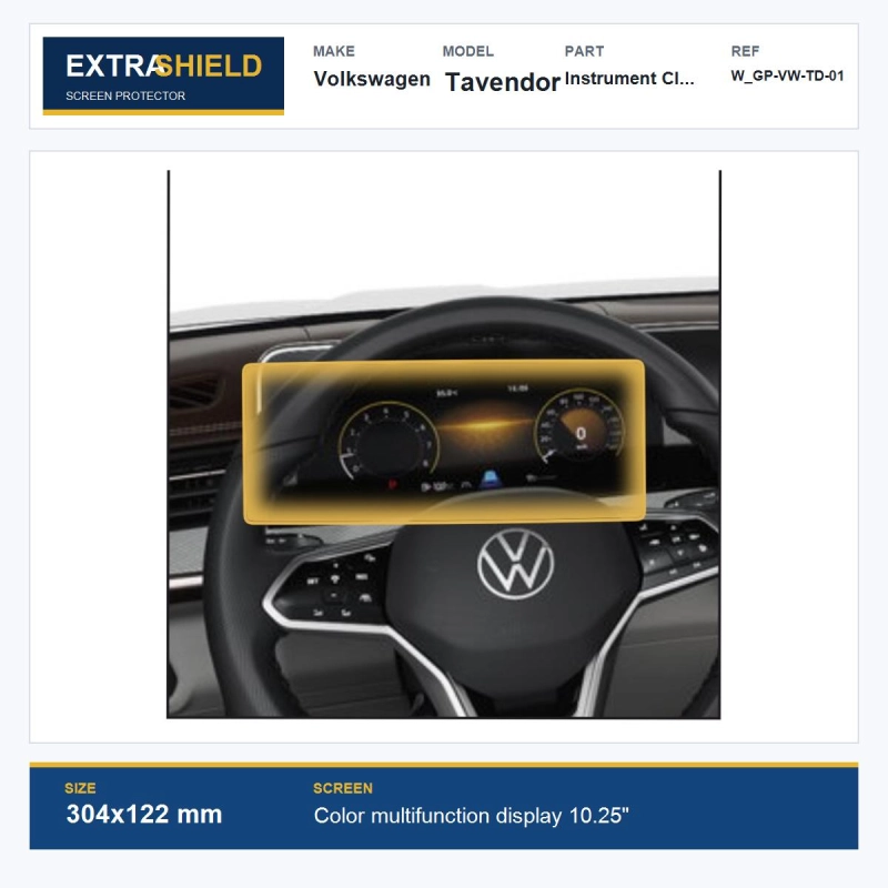 Volkswagen Tavendor Instrument Cluster ExtraShield Screen Protector