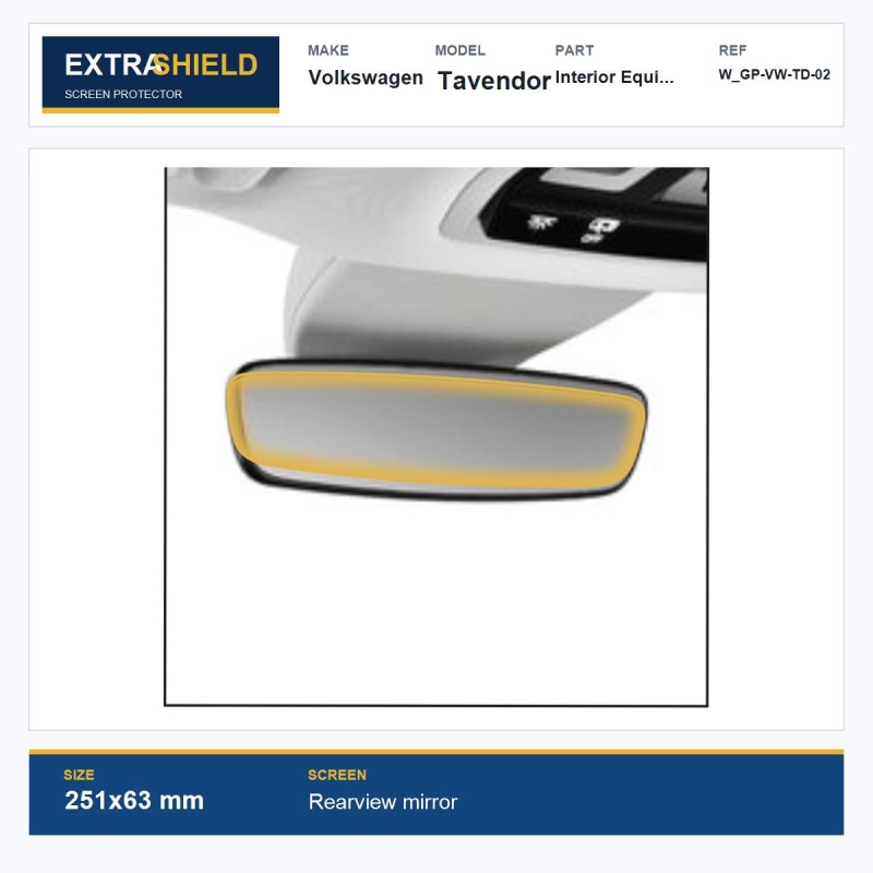 Volkswagen Tavendor Interior Equipment ExtraShield Screen Protector