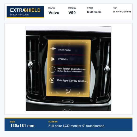 Volvo V90 Multimedia ExtraShield Screen Protector