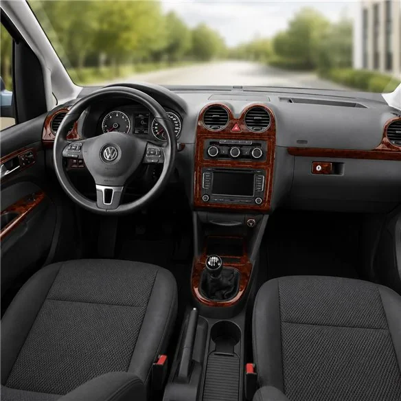 Volkswagen Caddy set complet 2011+ kit décor tableau de bord 3D, 22 pièces