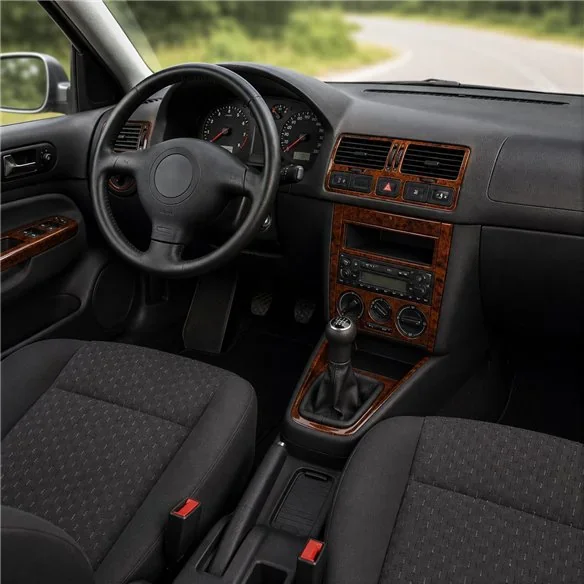 Volkswagen Bora 1998-2008 kit décor tableau de bord 3D, 19 pièces