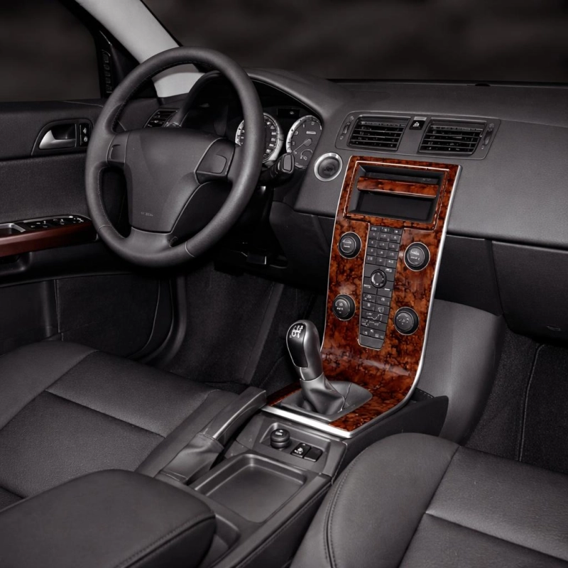 Volvo S40-V50 2004-2012 kit décoration intérieure tableau de bord 19 pièces