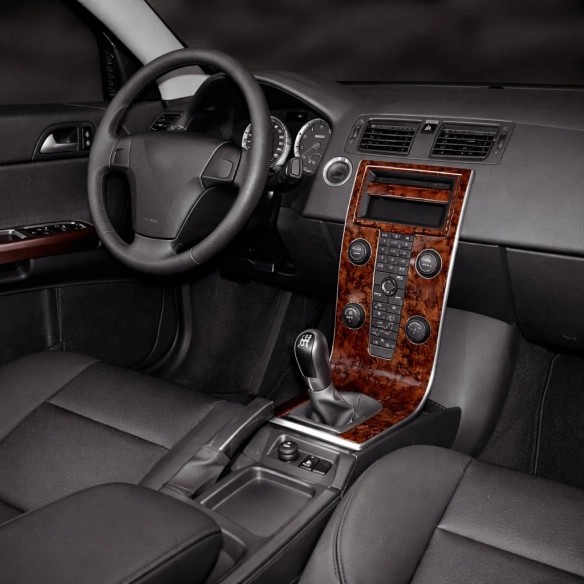 Volvo S40-V50 2004-2012 kit décoration intérieure tableau de bord 19 pièces