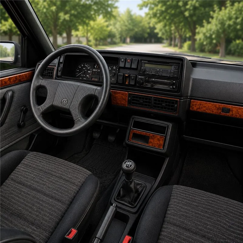 Volkswagen Golf II Jetta II 1985-1991 kit décor tableau de bord 3D, 13 pièces