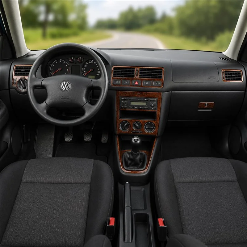 Volkswagen Golf IV 1997-2003 kit décor tableau de bord 3D, 15 pièces