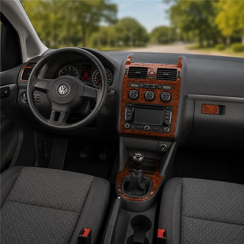 Volkswagen Touran 2003-2009 kit décor tableau de bord 3D, 11 pièces
