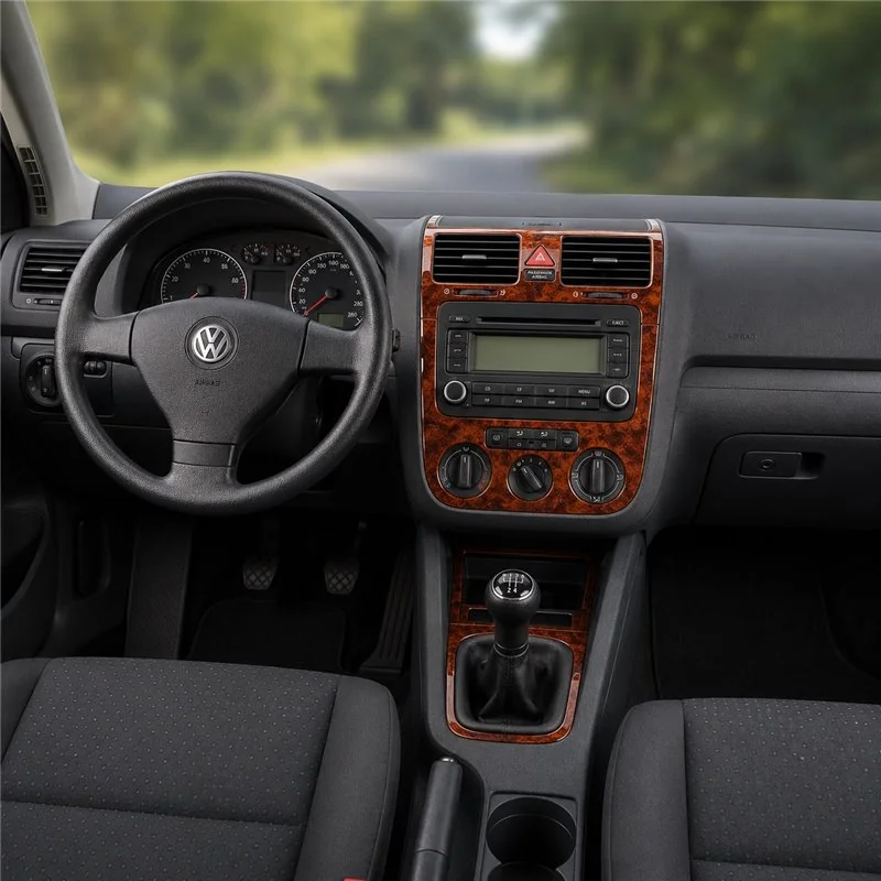 Volkswagen Golf V Jetta 2003-2008 kit décor tableau de bord 3D, 3 pièces