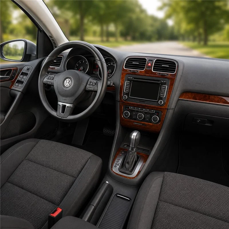 Volkswagen Golf V Jetta 2003-2008 kit décor tableau de bord 3D, 16 pièces