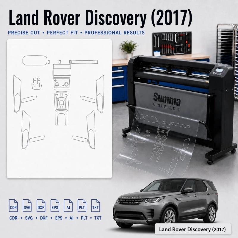 Gabarit de découpe intérieur Land Rover Discovery 2017 pour PPF et covering