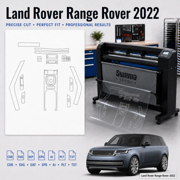 Gabarit de découpe intérieur Land Rover Range Rover 2022 pour PPF et covering