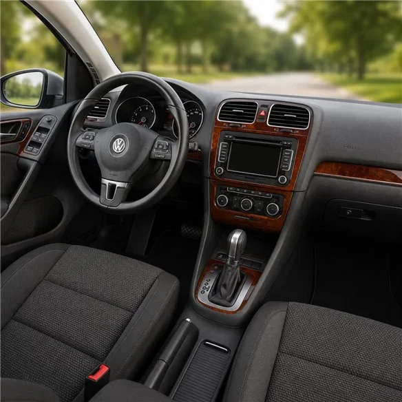 Volkswagen Golf VI 2008+ kit décor tableau de bord 3D, 27 pièces