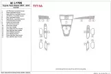 Toyota Yaris 2007-UP Ensemble Complet BD Kit la décoration du tableau de bord