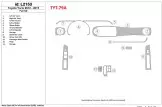 Toyota Yaris 2012-UP Ensemble Complet BD Kit la décoration du tableau de bord