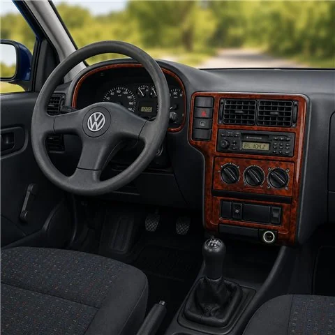 Volkswagen Polo 6N 1994-1999 kit décor tableau de bord 3D, 10 pièces