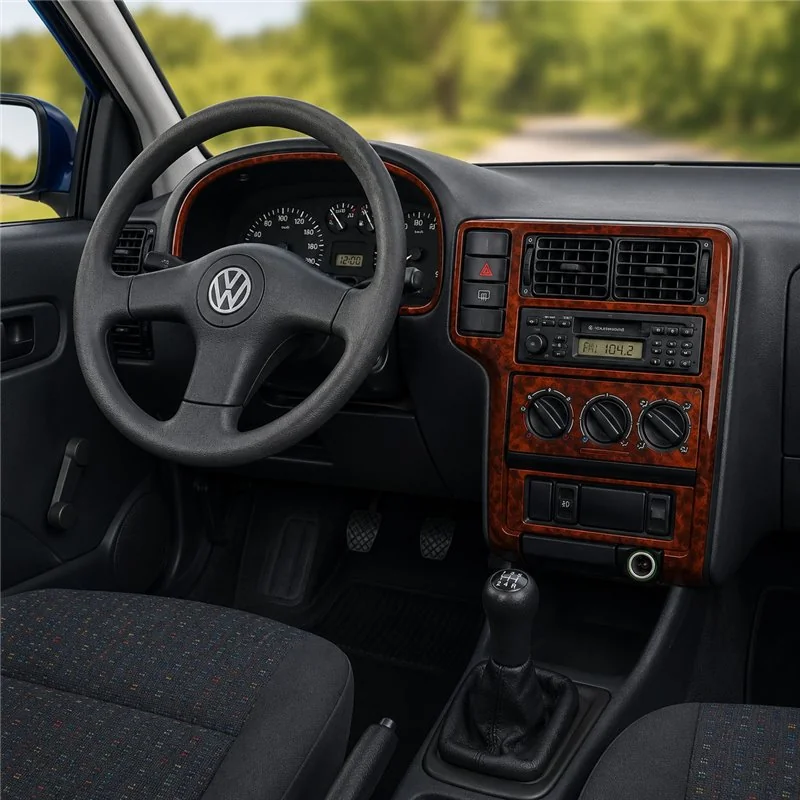 Volkswagen Polo 6N 1994-1999 kit décor tableau de bord 3D, 10 pièces