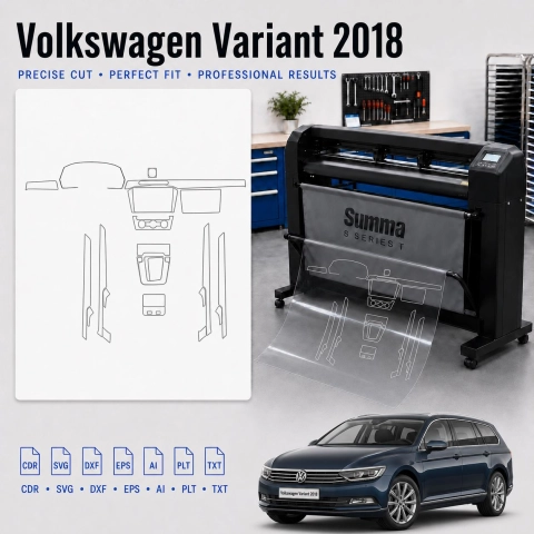 Gabarit de découpe intérieur Volkswagen Viloran 2020 pour PPF et covering