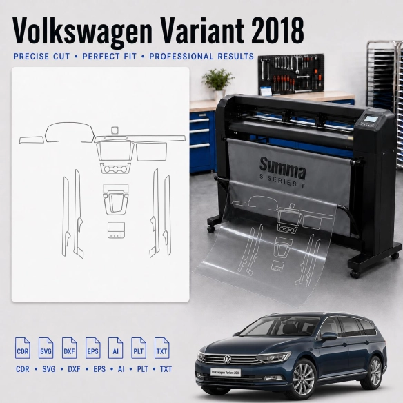 Gabarit de découpe intérieur Volkswagen Viloran 2020 pour PPF et covering